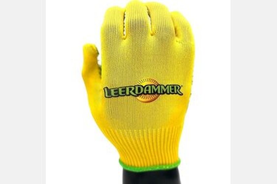 Bedrukte handschoenen voor Leerdammer