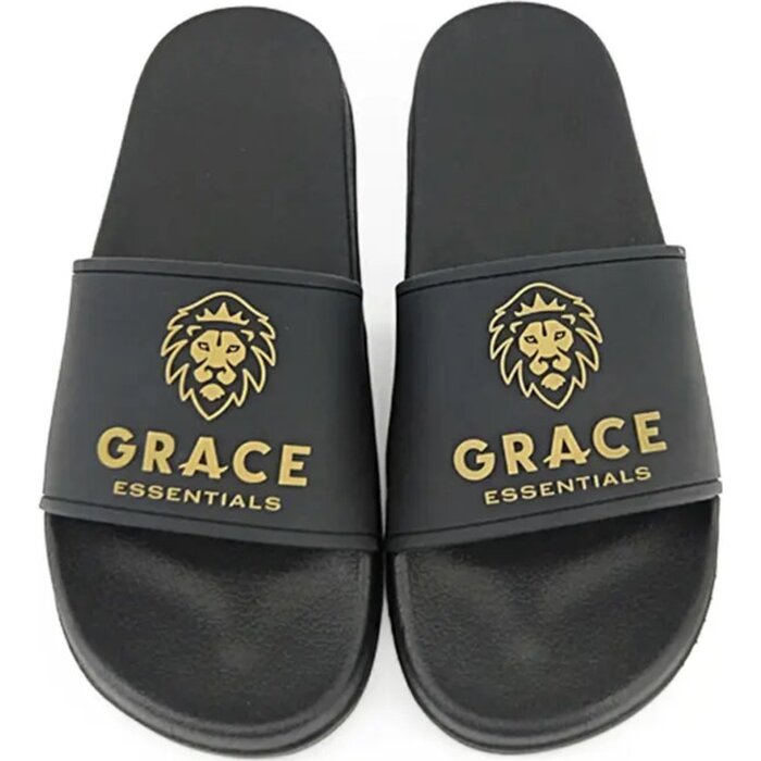 badslippers met opdruk