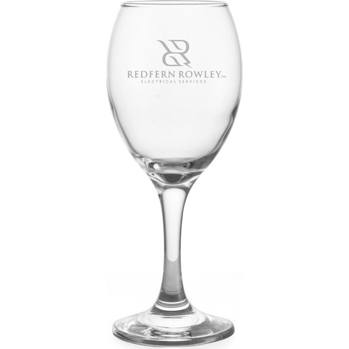 wijnglazen met logo