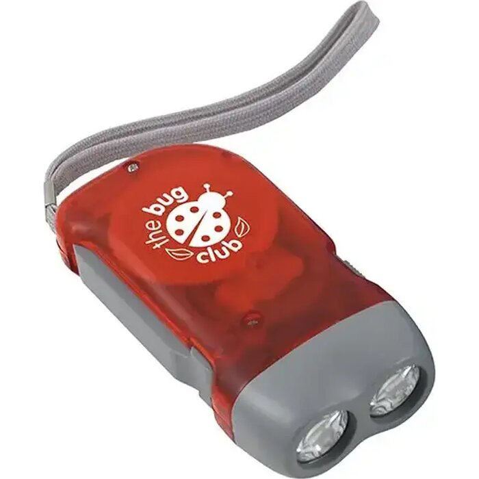 knijpkat zaklamp met logo