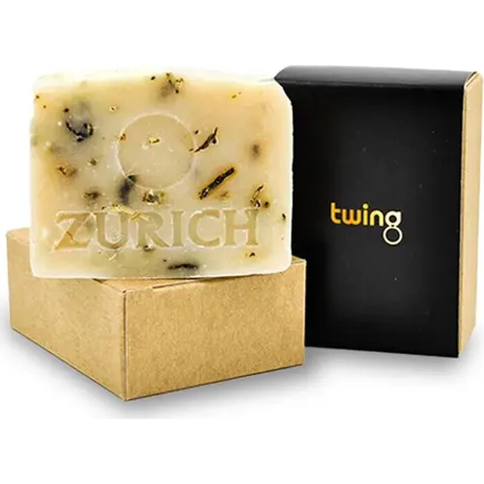 zeep met logo