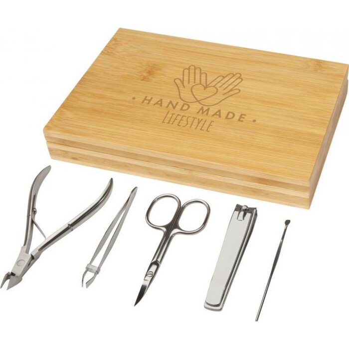 manicure set met logo