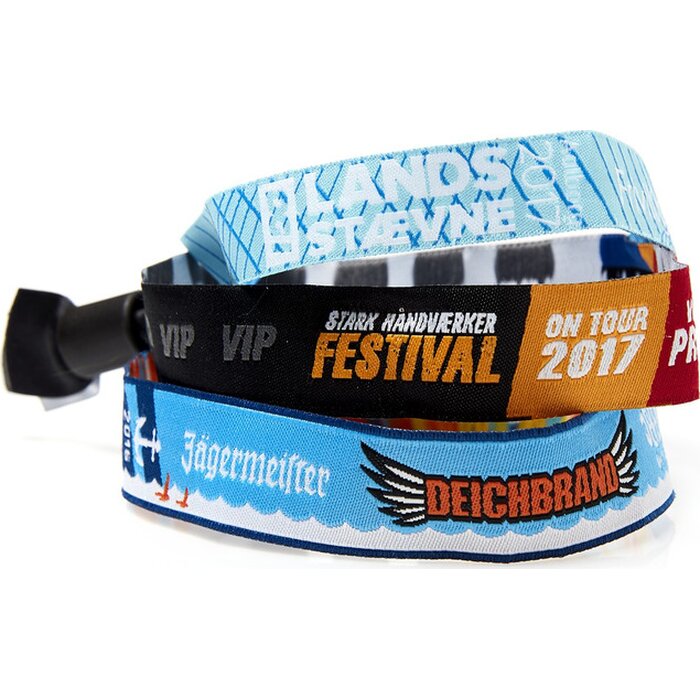 bedrukte festivalbandjes