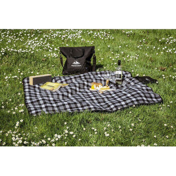 picknickkleed met logo in het park