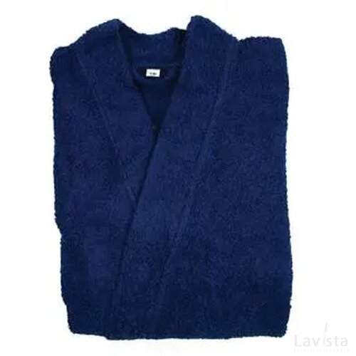 Sophie Muval Badjas Kimono Model 380 Gr/m2 Marineblauw S/m