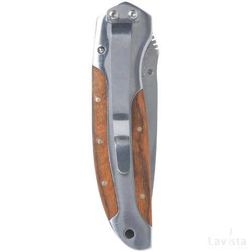 Houten survivalmes Zwart/Bruin