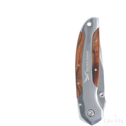 Houten survivalmes Zwart/Bruin