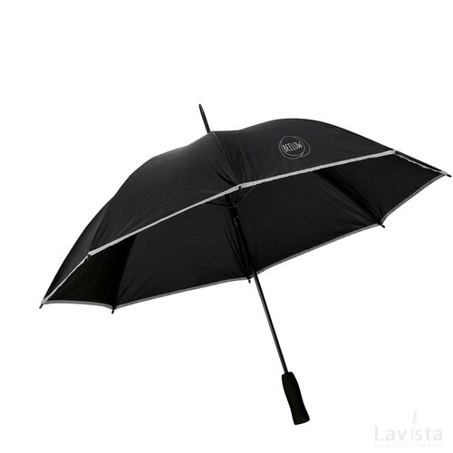 Reflectcolour Stormparaplu Zwart