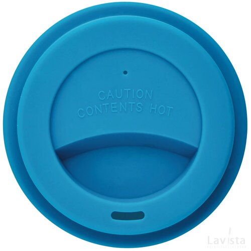 PLA koffiemok blauw, wit