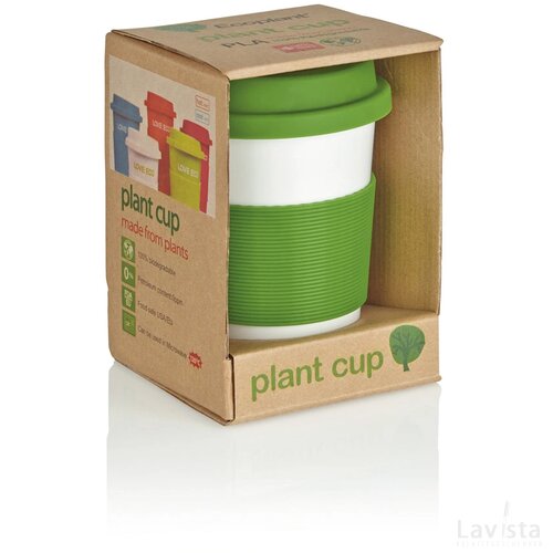 PLA koffiemok groen, wit