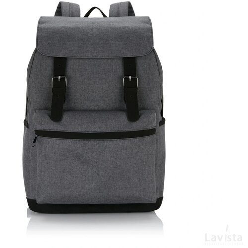 Laptop rugtas met magnetische gesp PVC-vrij grijs