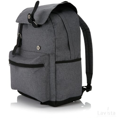 Laptop rugtas met magnetische gesp PVC-vrij grijs