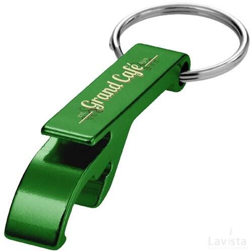 Sleutelhanger met fles- en blikopener Groen