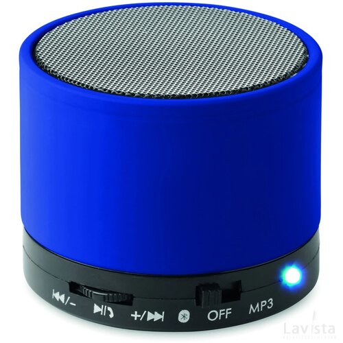Draadloze-luidspreker Round bass royal blauw