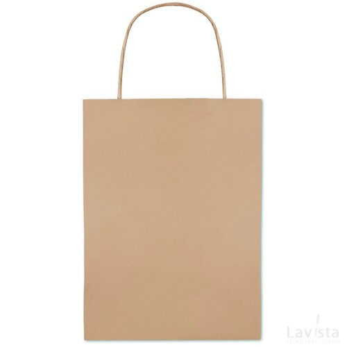 Papieren tas klein 150 gr/m² Paper small beige