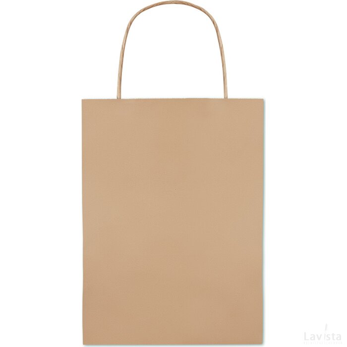 Papieren tas klein 150 gr/m² Paper small beige