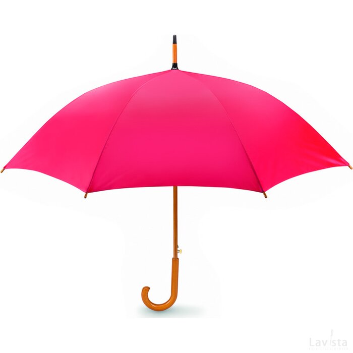 Paraplu met houten handvat Cumuli rood