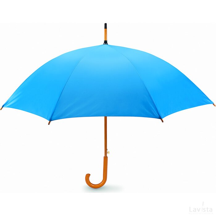 Paraplu met houten handvat Cumuli royal blauw