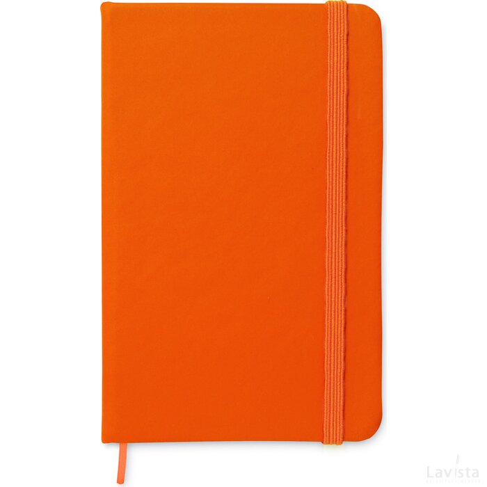 A6 notitieboekje, gelinieerd Notelux oranje