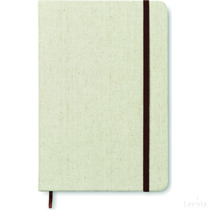 A5 notitieboek, canvas Canvas beige