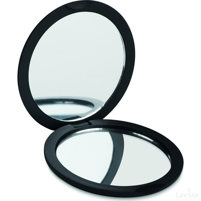 Dubbele spiegel (rond) Stunning zwart
