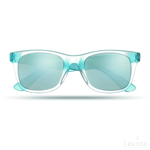 Zonnebril met spiegelglazen America touch blauw