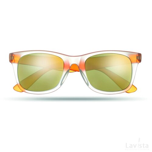 Zonnebril met spiegelglazen America touch oranje