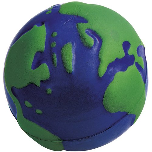 Stressbal Wereldbol Blauw