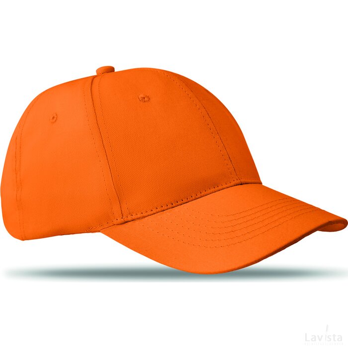 Katoenen baseball cap Basie oranje