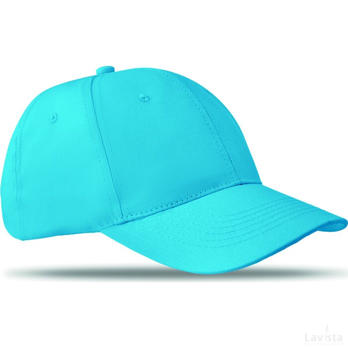 Katoenen baseball cap Basie turquoise