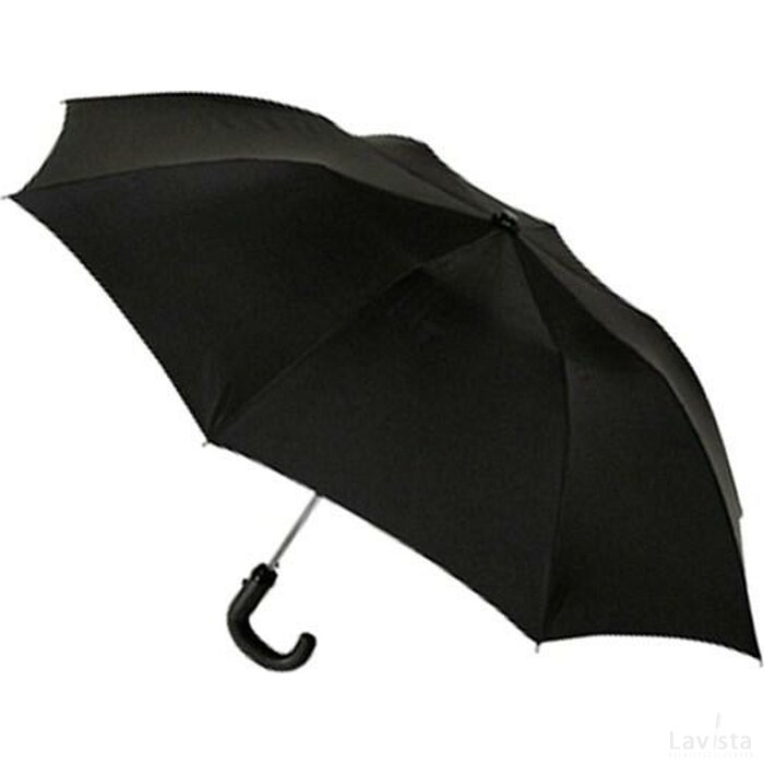 opvouwbare paraplu, automaat, haak zwart