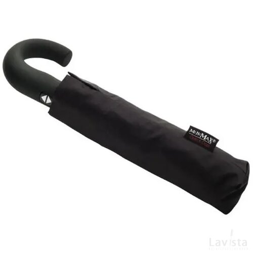 miniMAX® opvouwbare paraplu auto open + close zwart