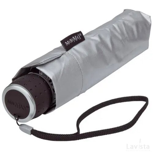 miniMAX® opvouwbare paraplu, windproof zilver