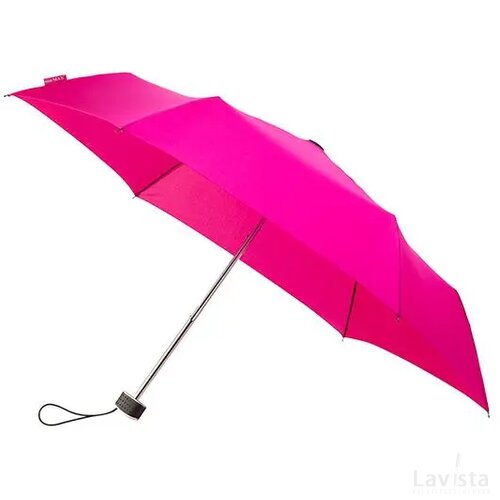 miniMAX® platte opvouwbare paraplu, windproof roze