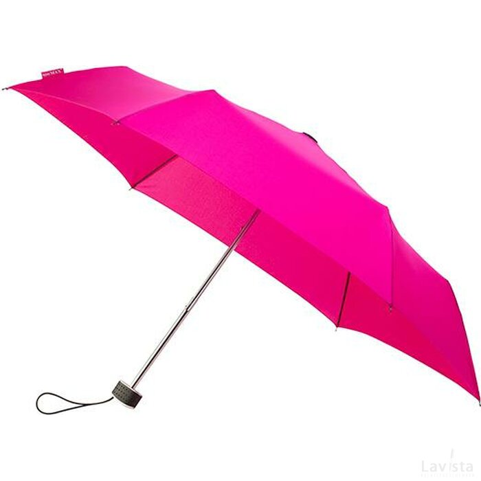 miniMAX® platte opvouwbare paraplu, windproof roze