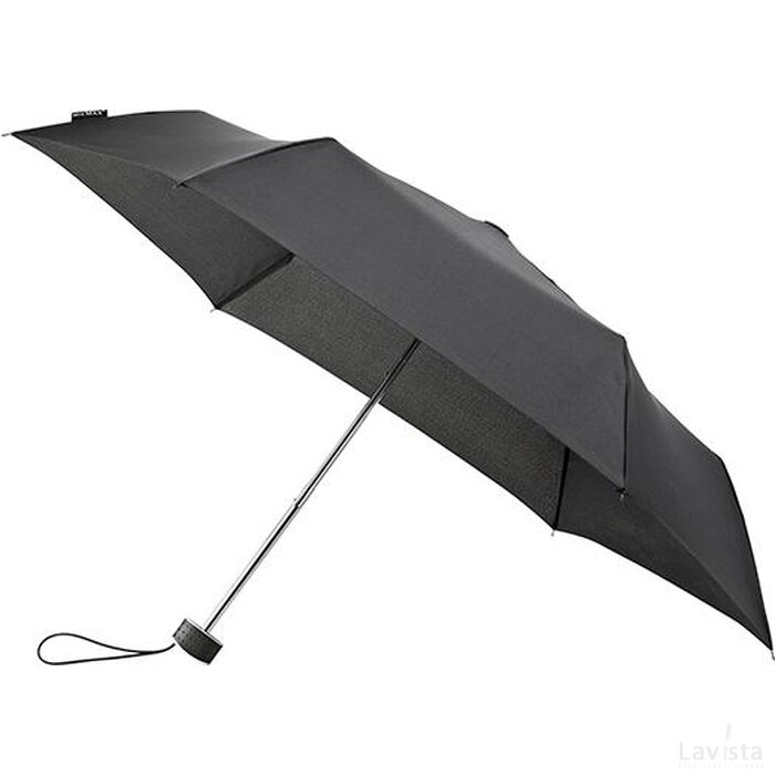 miniMAX® platte opvouwbare paraplu, windproof zwart