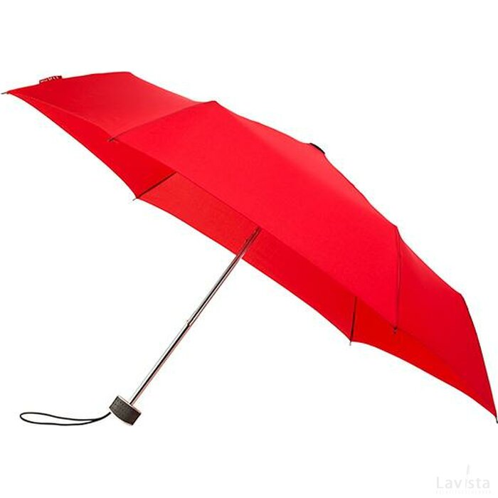 miniMAX® platte opvouwbare paraplu, windproof rood