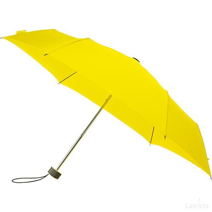 miniMAX® platte opvouwbare paraplu, windproof geel