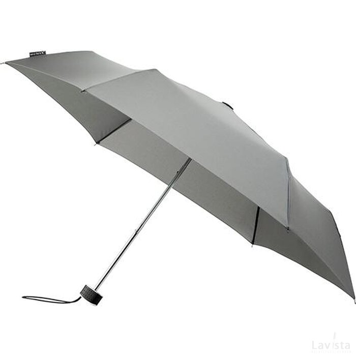 miniMAX® platte opvouwbare paraplu, windproof grijs