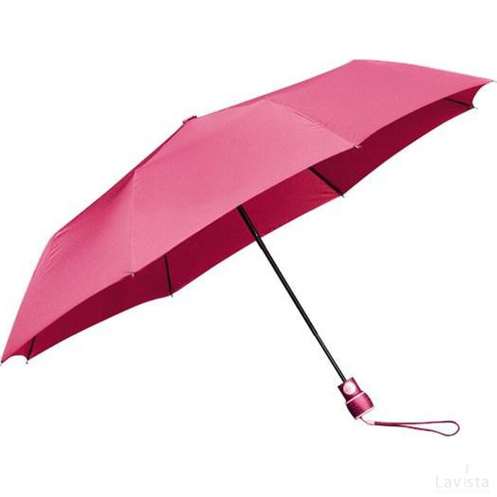 miniMAX® opvouwbare paraplu, automaat, windproof roze