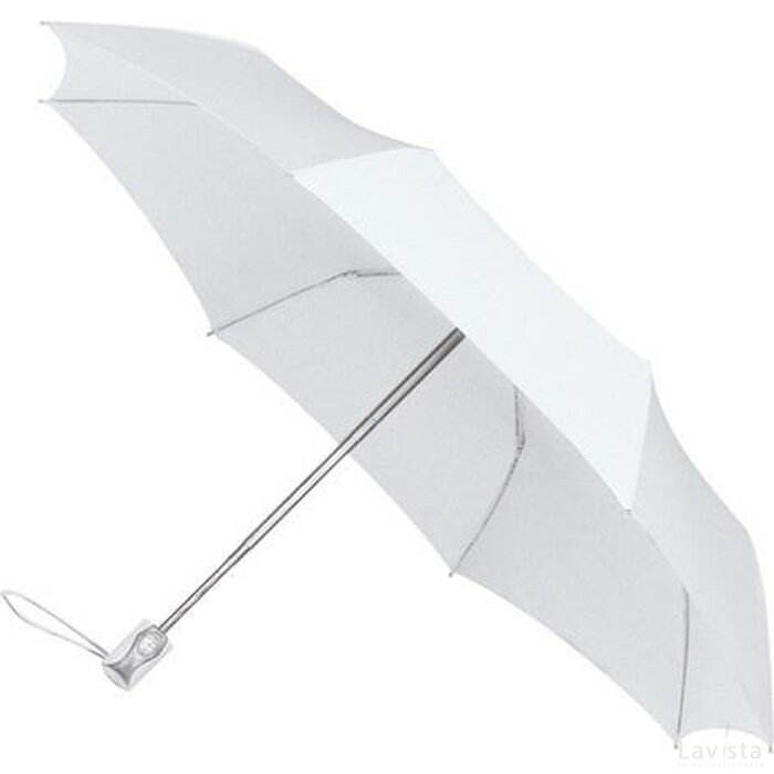 miniMAX® opvouwbare paraplu auto open + close wit