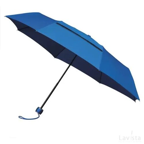 miniMAX® opvouwbare paraplu, ECO, windproof blauw