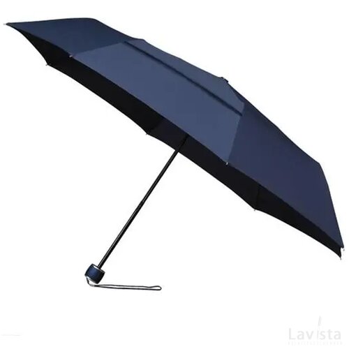 miniMAX® opvouwbare paraplu, ECO, windproof blauw