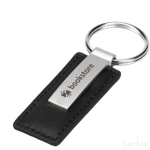Leatherkey Sleutelhanger Zwart
