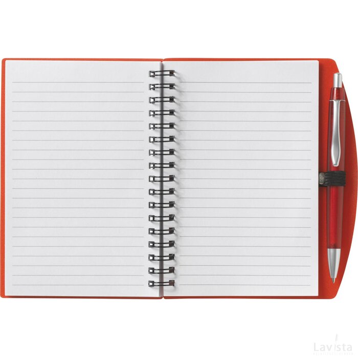 Notebook A6 Notitieboek Transparant Rood