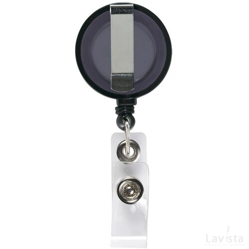 Badgeclip Badgehouder Transparant Zwart