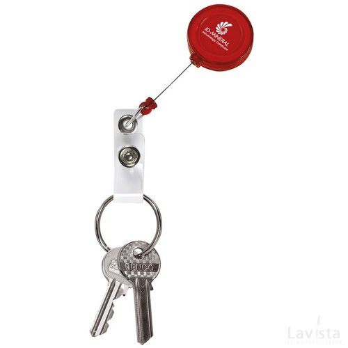 Badgeclip Badgehouder Transparant Rood