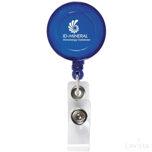 Badgeclip Badgehouder Transparant Blauw