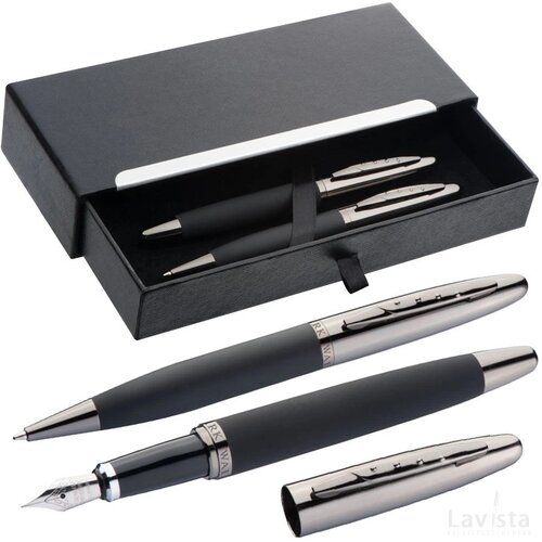 Mark Twain schrijfset Bretten zwart