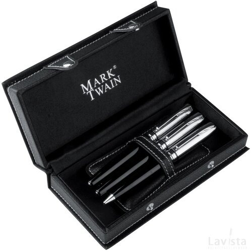 Mark Twain schrijfset Burladingen zwart